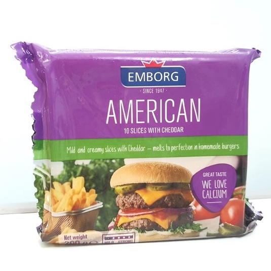 Phô Mai Lát American Cheddar Emborg