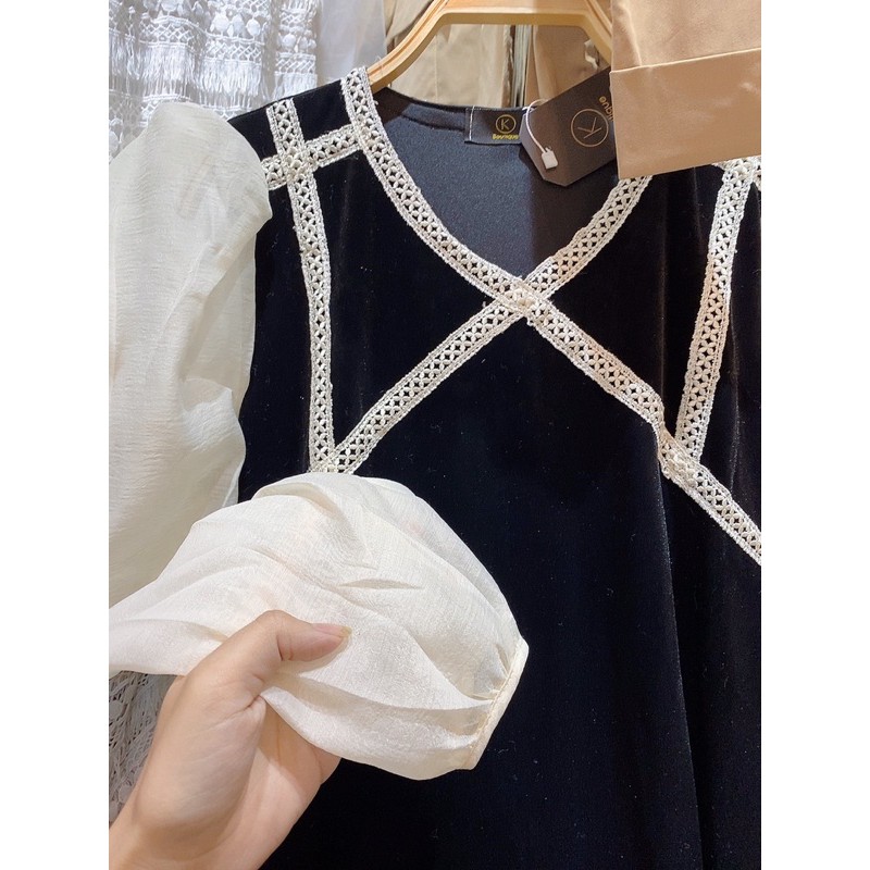 Các mẫu váy nhung tết hàng cao cấp loại 1 đẹp