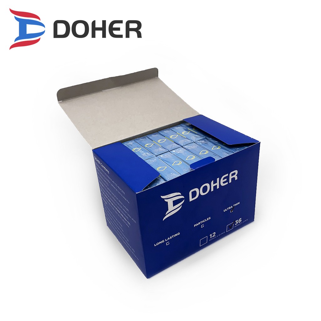 Bao cao su DOHER Bao cao su DOHER Ultra Thin Siêu Mỏng 36 hộp 3pcs