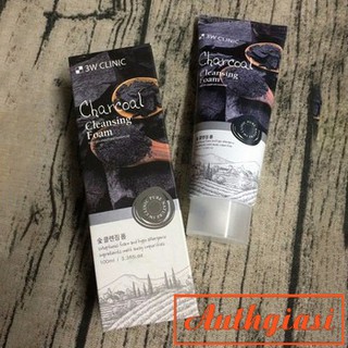 Sữa rửa mặt than hoạt tính 3W Clinic Charcoal 100ml