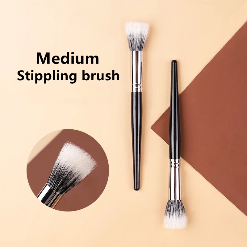 Cọ Trang Điểm Hai Lớp Tự Nhiên Dùng Tạo Khối/Má Hồng/Bắt Sáng/Tạo Khối