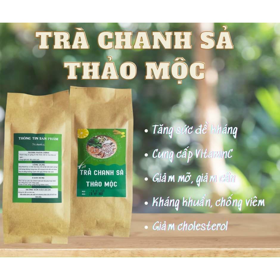 Trà chanh sả HÀNG LOẠI 1 Trà túi lọc chanh sả gừng thơm ngon, làm sạch