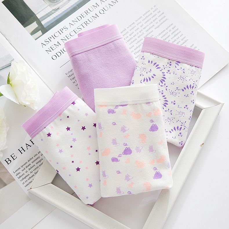 Quần lót nữ cotton mẫu lẻ nhiều họa tiết_NuciFera