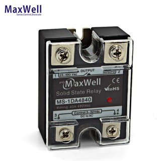 Rơ le bán dẫn maxwell 40a, 24-480 vac ms-1da4840 | relay bán dẫn 1 pha maxwell chính hãng
