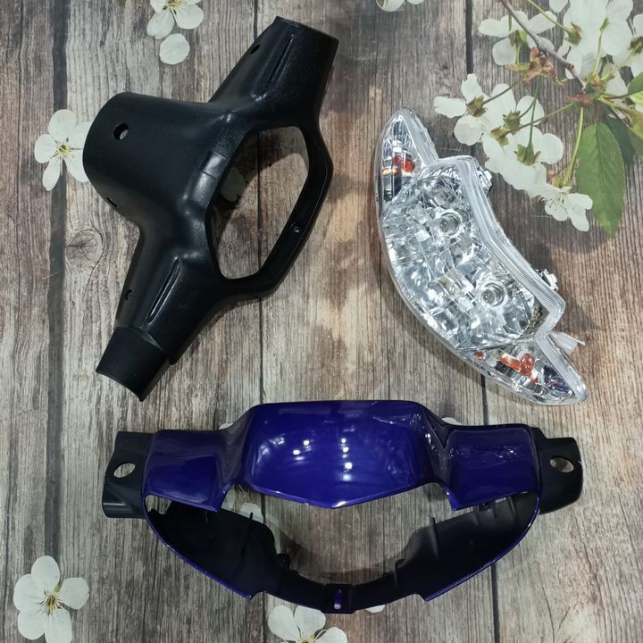 Ốp Đầu xe Wave ZX - Wave anpha - Wave 110 đời 1997 đến 2006 Loại 2 bóng Màu Tím Cà - B-DG