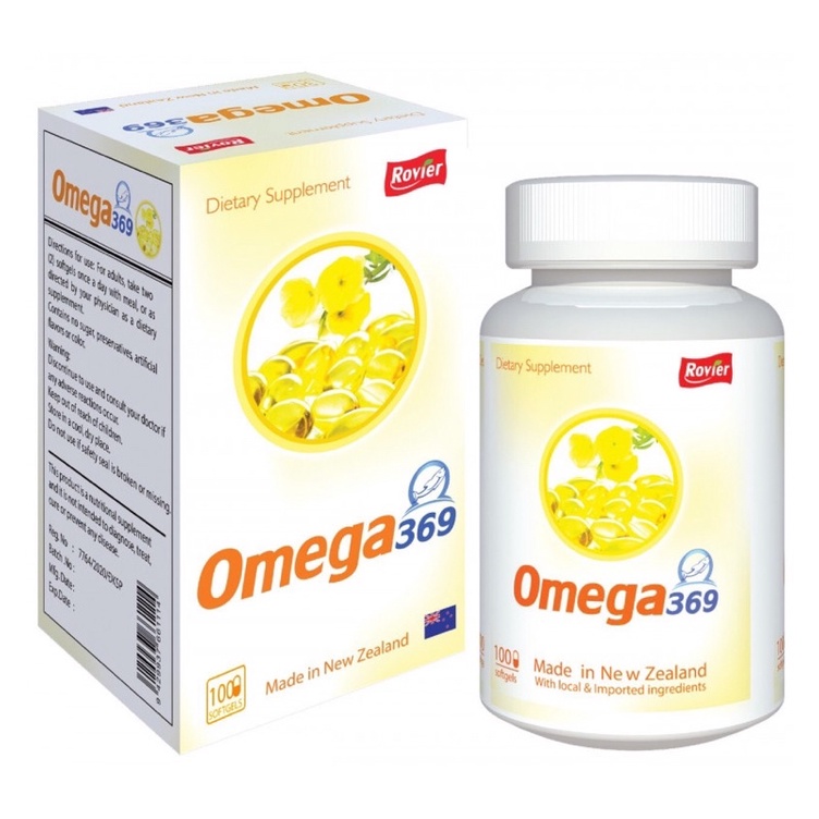Omega 369 New Zealand - Tốt cho não, da, tóc, móng (Chai 100 viên)