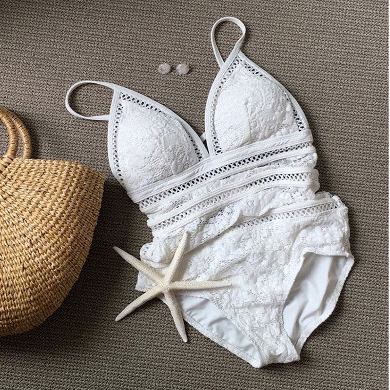 Bộ Đồ bơi đi tắm biển nữ Bikini 1 mảnh ren quyến rũ-DBG7 - Siêu HOT | BigBuy360 - bigbuy360.vn