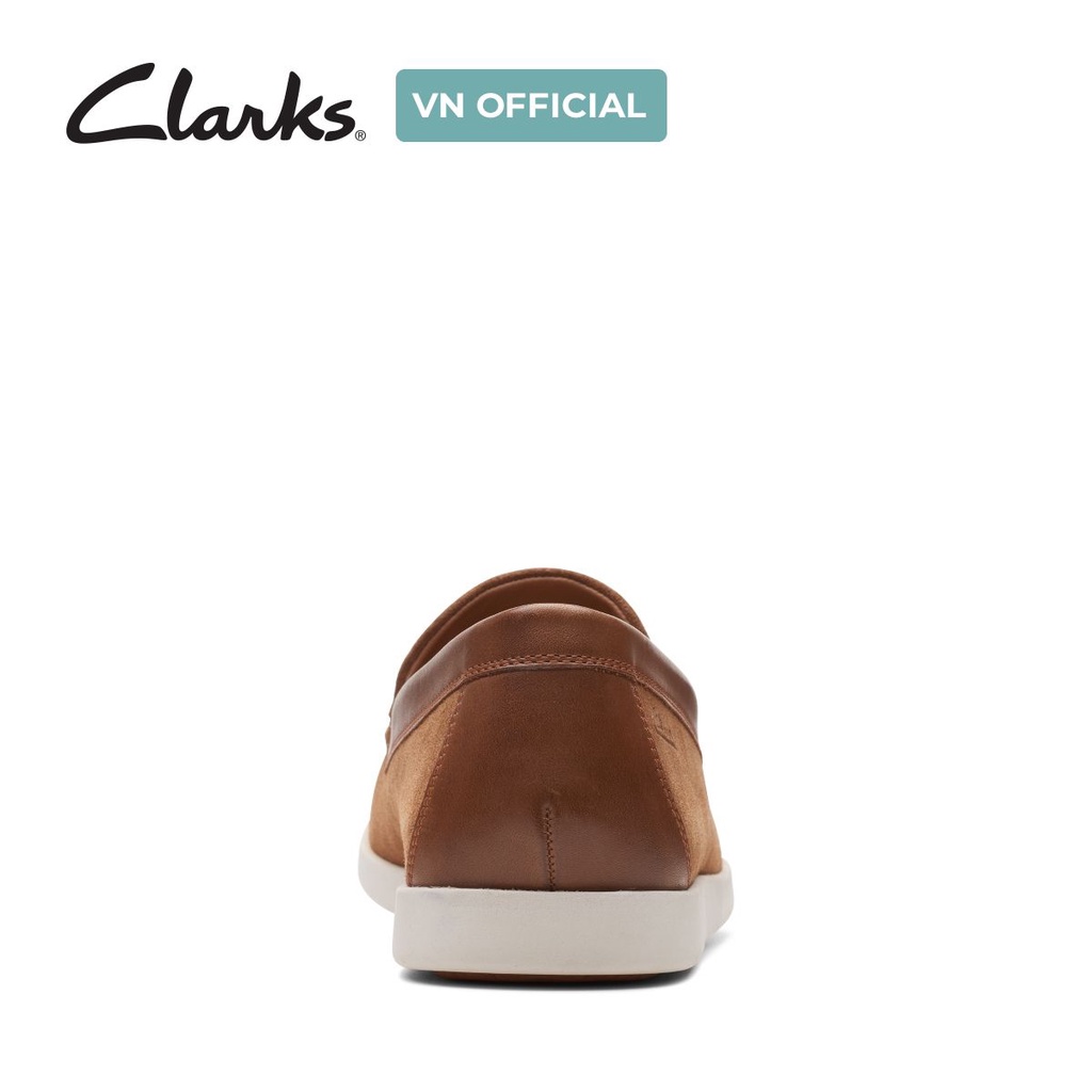 Giày Lười Nam CLARKS Ferius Creek Màu Nâu