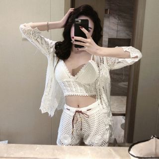 Bộ len móc đi biển