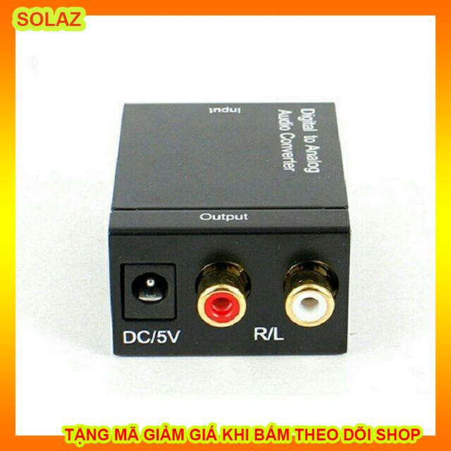 Bộ chuyển âm thanh TV optical to audio AV ra của amply + Cáp quang Optical Digital