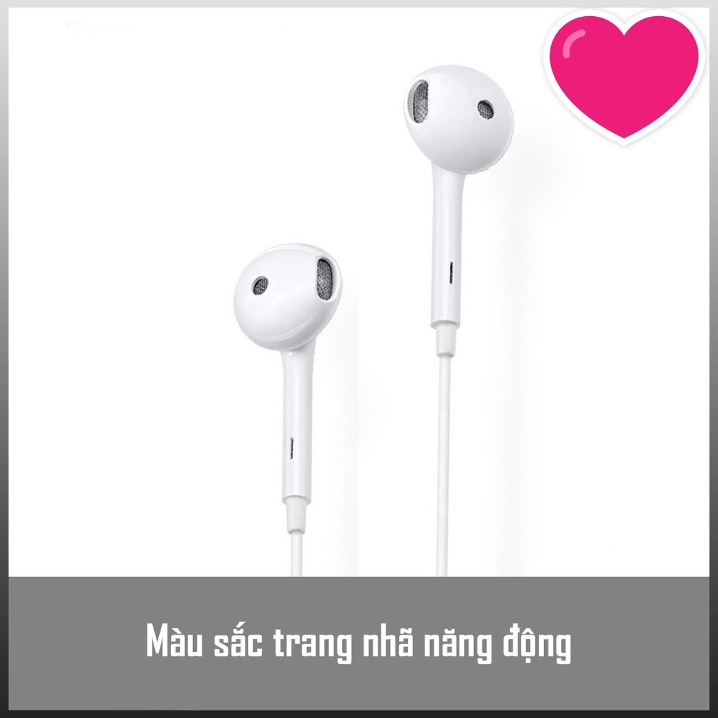 ''Gía Sốc'' Tai Nghe OPPO R11 Màng Trắng -  Âm Thanh Hay Bass Căng - Có Míc Đàm Thoại , Thoải Khi Đeo -  BH 12 Tháng..