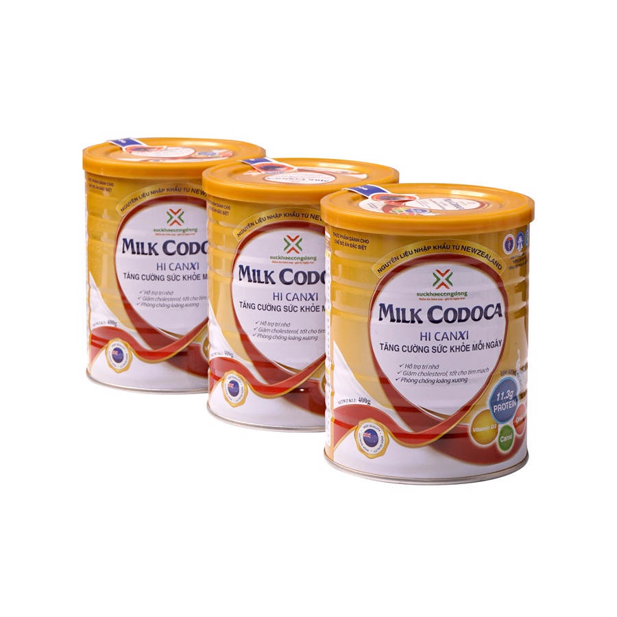 Sữa Milk Codoca Hi Canxi Bổ sung Canxi hàm lượng cao, tăng cường sức khỏe