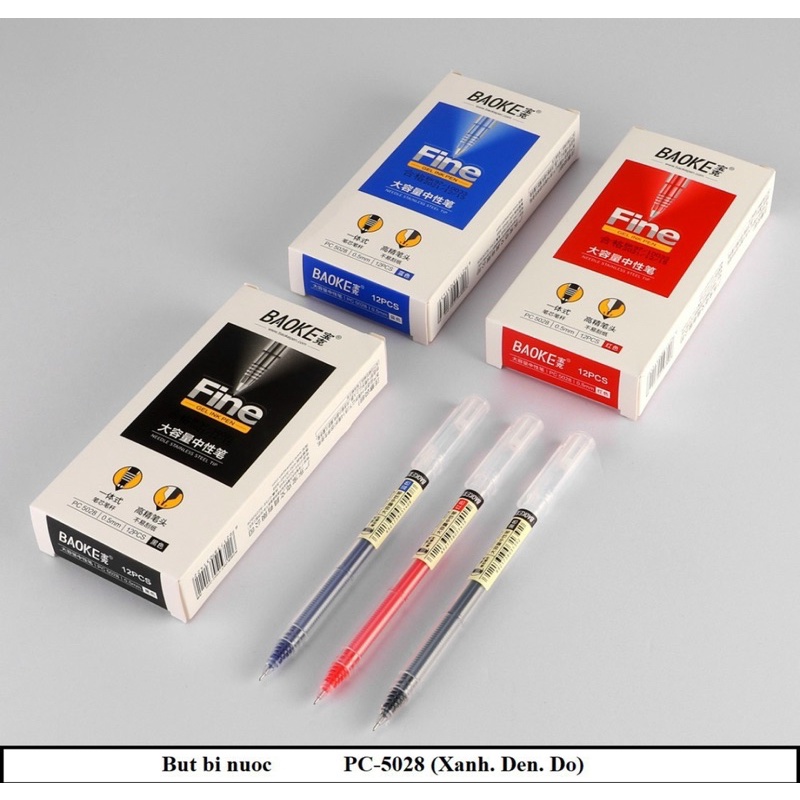 Bút gel Baoke - PC5028 - 2000m - Vô Địch Về Mực