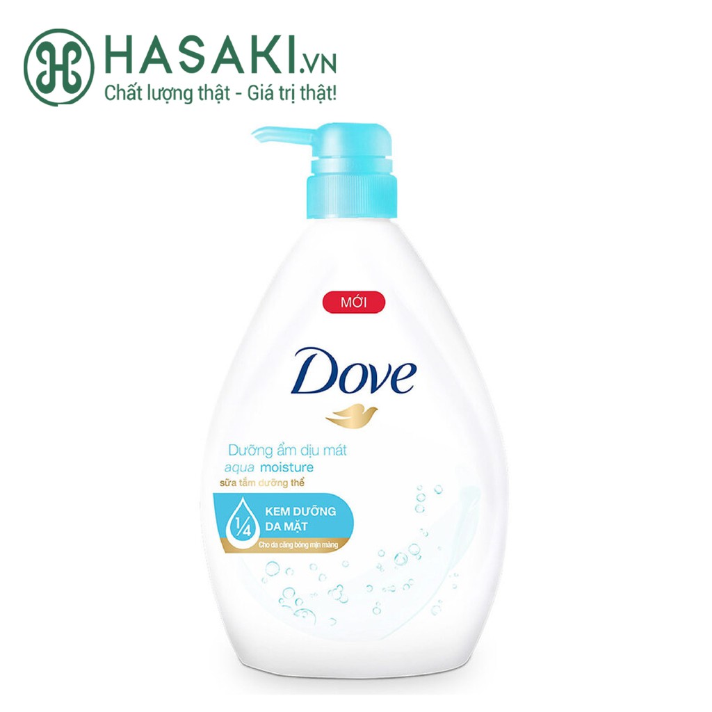 Sữa Tắm Dưỡng Thể Dove Dưỡng Ẩm Dịu Mát Aqua Moisture Body Wash 900g