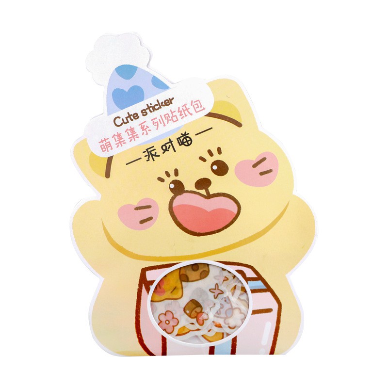 Set 40 Nhãn Dán Hình Nhân Vật Dễ Thương Dùng Trang Trí