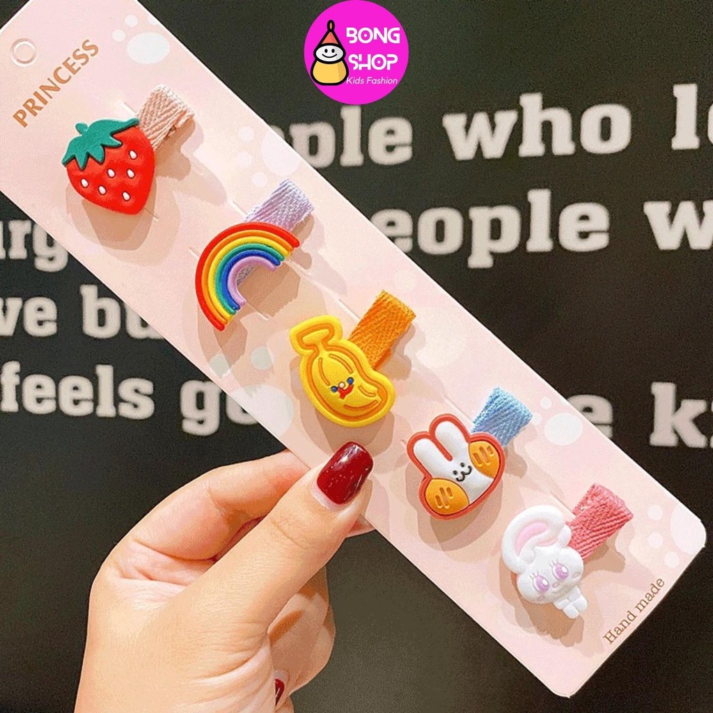 Set 5 cặp tóc xinh xắn dành cho Bé Gái