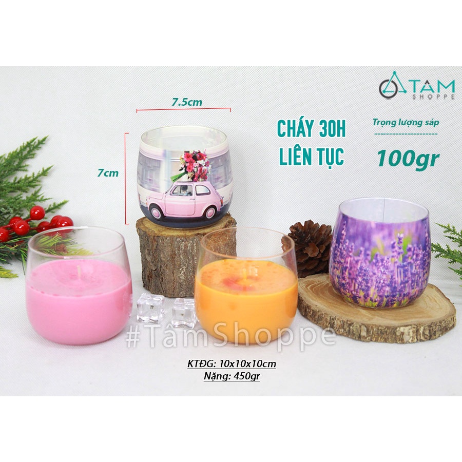 Ly nến thơm thiên nhiên hoa trái nhiệt đới NT-08