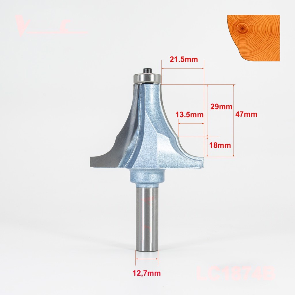 Mũi soi tay vịn cầu thang hợp kim Tideway LC1874 - 1-2x64x47 , Bảo Hành Uy Tín - Lỗi 1 Đổi 1