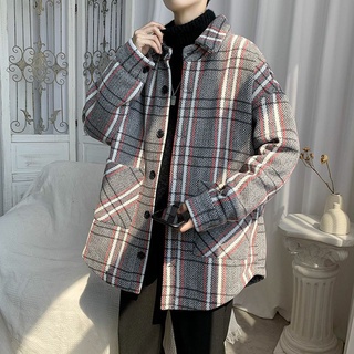 Áo Khoác Dạ Kẻ Dọc Unisex