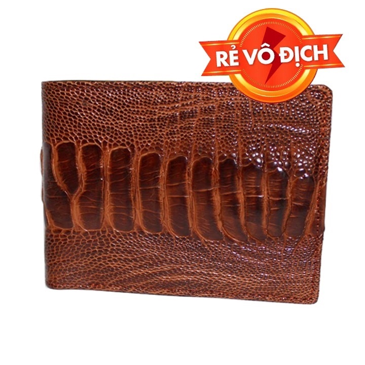 Ví da đà điểu 2 mặt Ruby Luxury tặng kèm 6 lưỡi dao cạo râu kép trị giá 60.000 đ