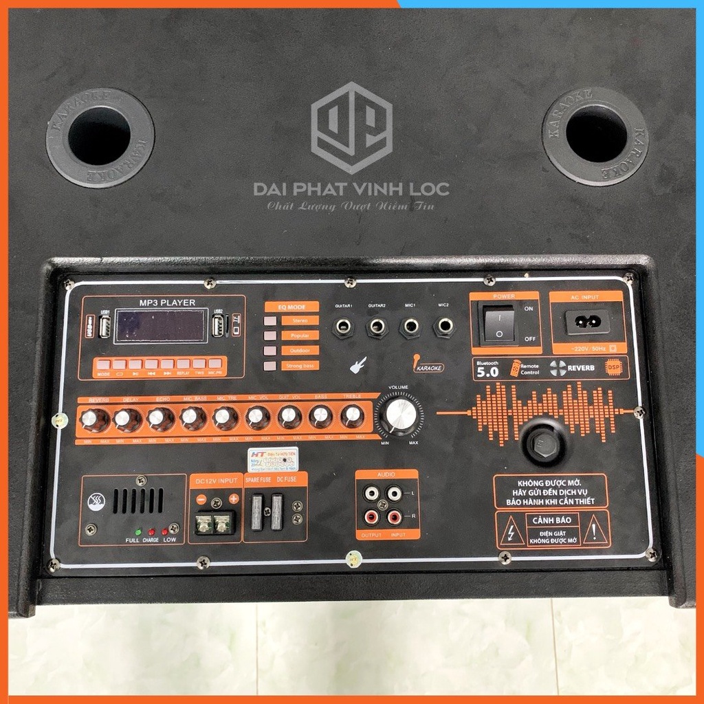 Loa Kéo Karaoke Jagumax  5 Tấc Bluetooth Đọc Được Thẻ Nhớ USB Công Suất 1000W/Max Thiết Kế Sang Trọng Tặng Kèm
