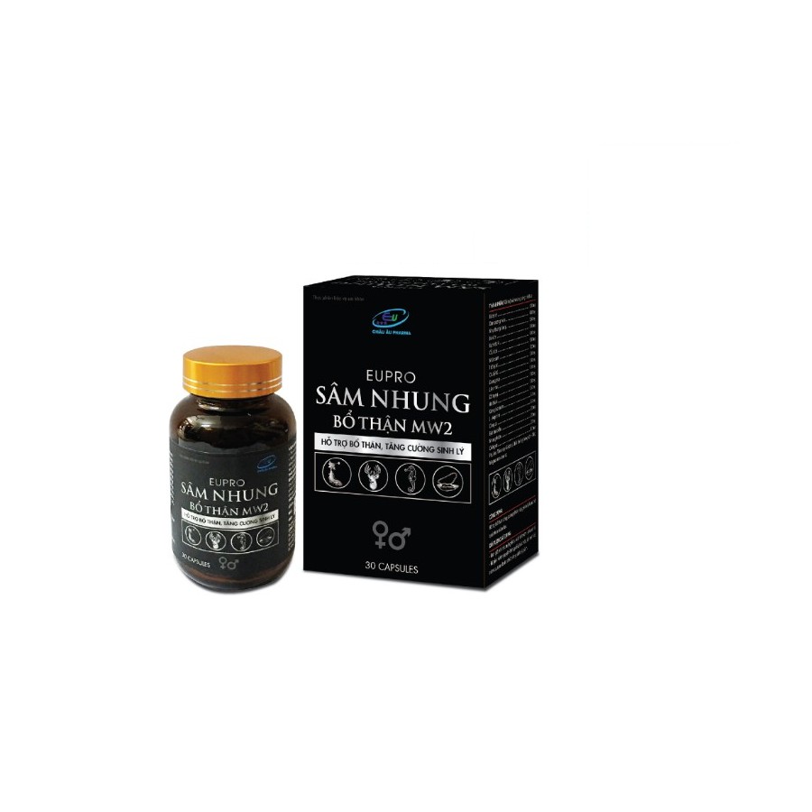 Sâm Nhung Bổ Thận Mw2 - Khỏi Lo Vấn Đề Sinh Lý - Dùng Cho Cả Nam Và Nữ - Tiêu Chuẩn Châu Âu - Lọ 30 Viên