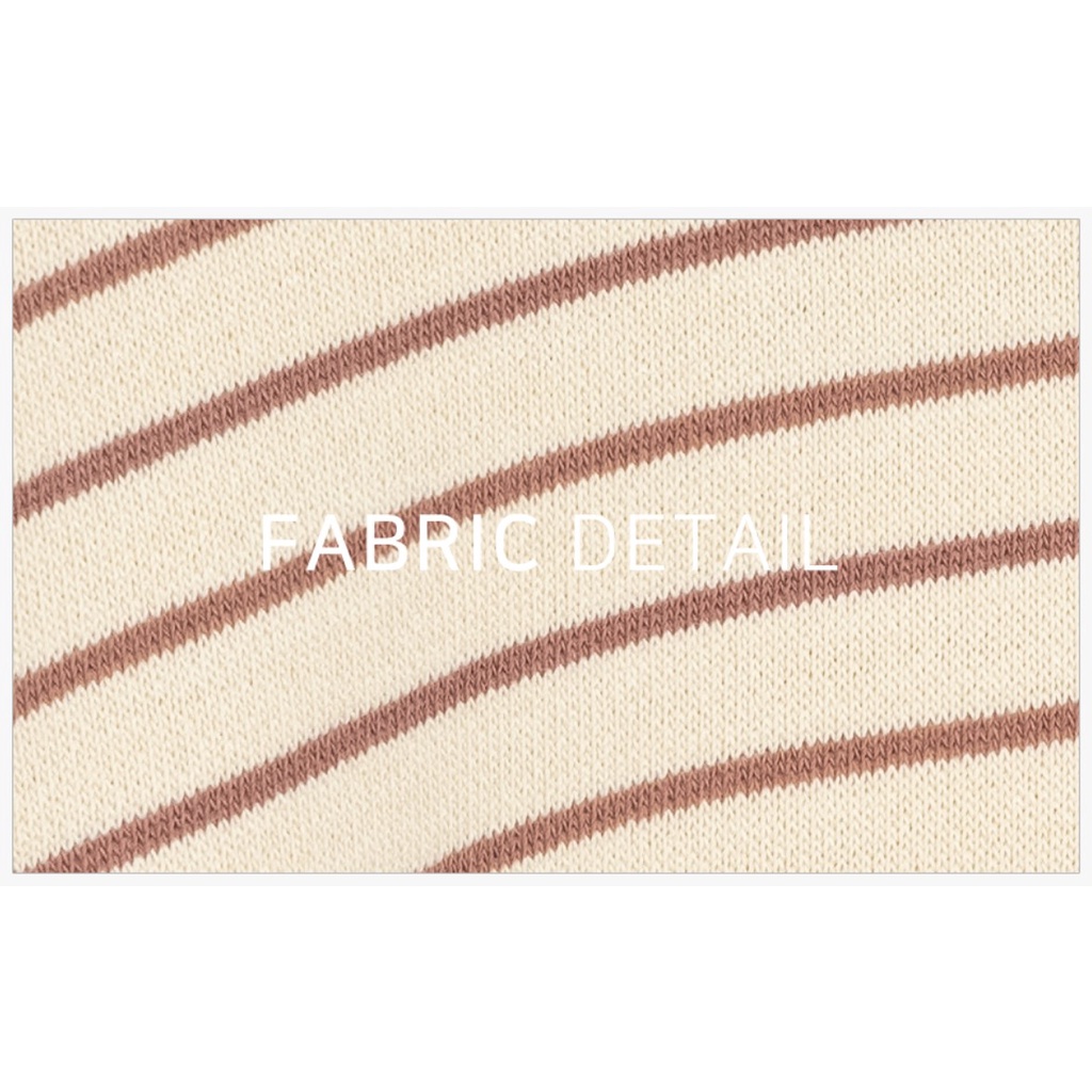 Áo bé gái/ bé trai Hàn Quốc Bebezoo dài tay cao cấp _ Striped MTM