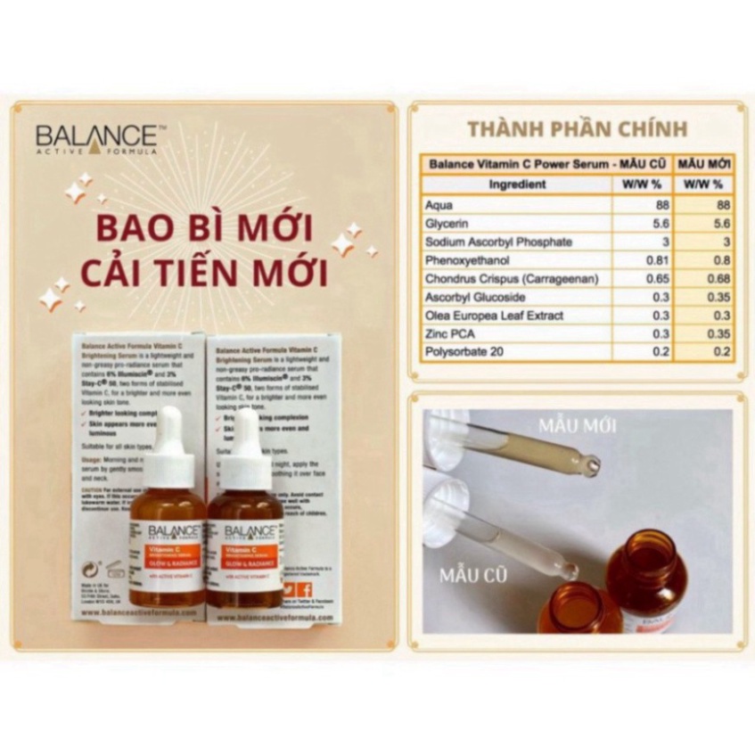 Serum mờ thâm sau mụn vitamin C Balance Active Formula 30ml | BigBuy360 - bigbuy360.vn