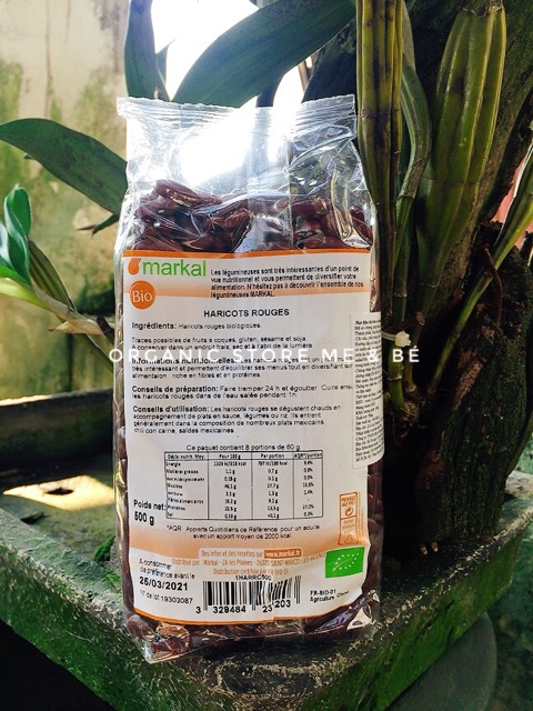Đậu đỏ hữu cơ hạt lớn (kidney) 500g