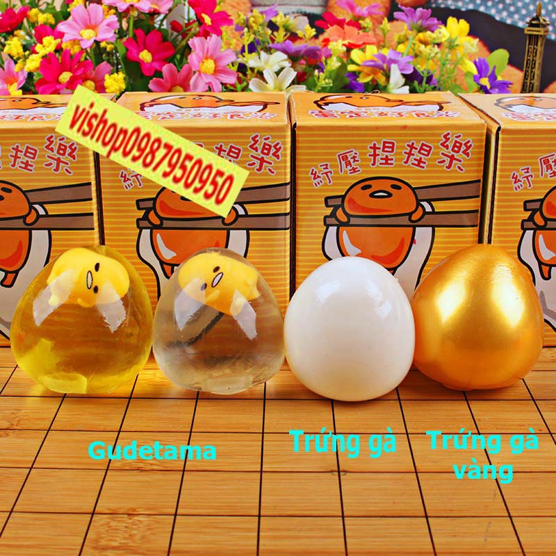Đồ chơi gudetama - trứng gà vàng bóp trút giận mã SGN31 FMMZ90