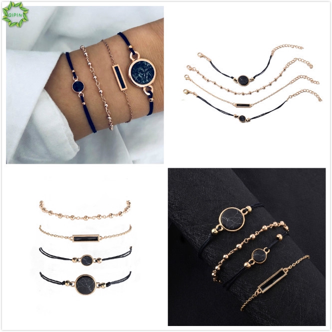 Bộ 4 vòng tay kiểu dáng xinh xắn thời trang cho nữ