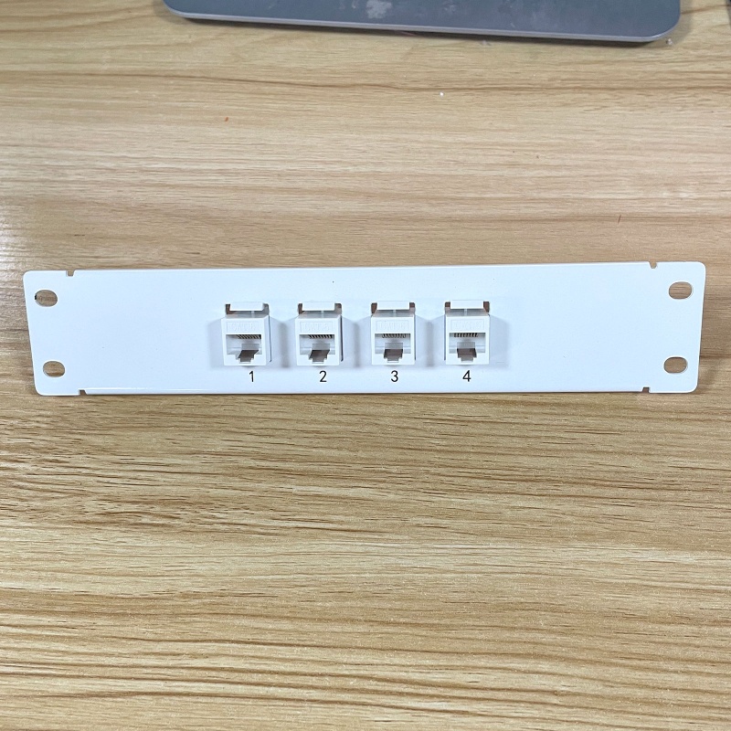 Bảng Điều Khiển 4 Cổng CAT6 10G Hỗ Trợ 1U Patch UTP 19inch