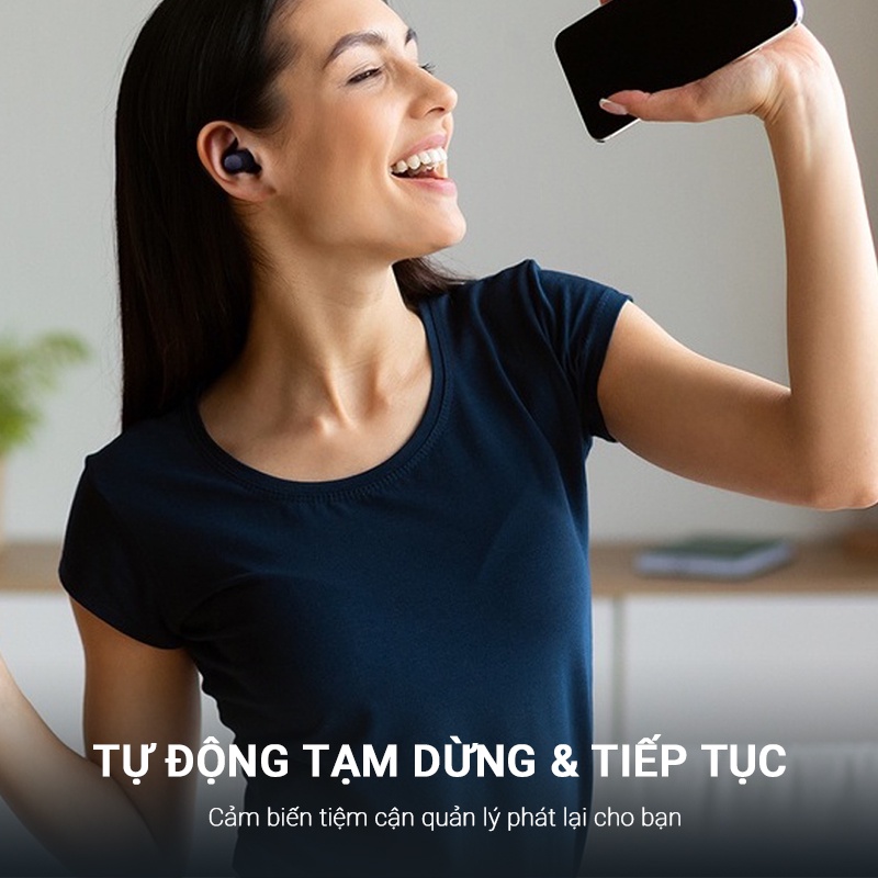 Tai Nghe bluetooth AUKEY EP-T31 TWS Chống Ồn USB-C Sạc không dây 30H IPX5 10-15M
