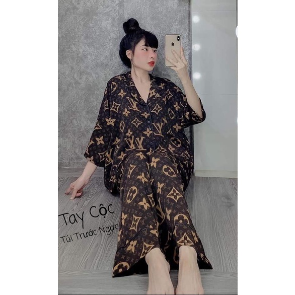 Bộ Pijama Cánh Dơi Ngắn Tay size 40 - 70kg - Bộ Ngủ phong cách Ulzzang Cute Hot Trend 2022 chất KATE thái giá rẻ | BigBuy360 - bigbuy360.vn