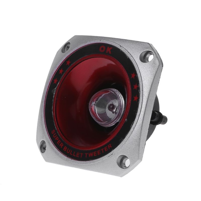 btsg 2PCS Speaker Tweeter 3&quot; Colorful Flashing Piezoelectric Loudspeaker Treble Head Driver