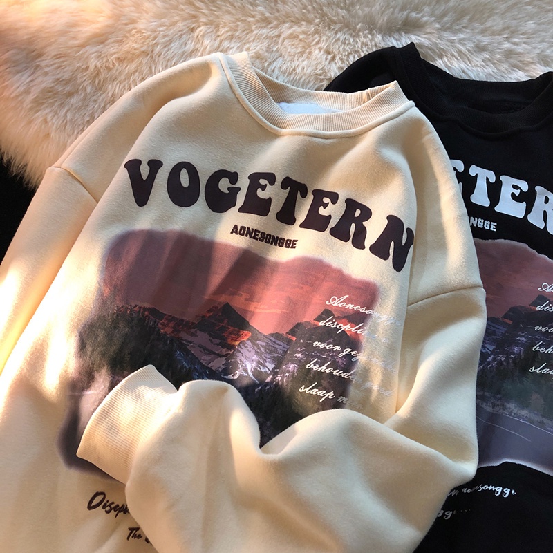 NRVP Áo khoác hoodie tay dài oversize phong cách Hàn Quốc mới 2022