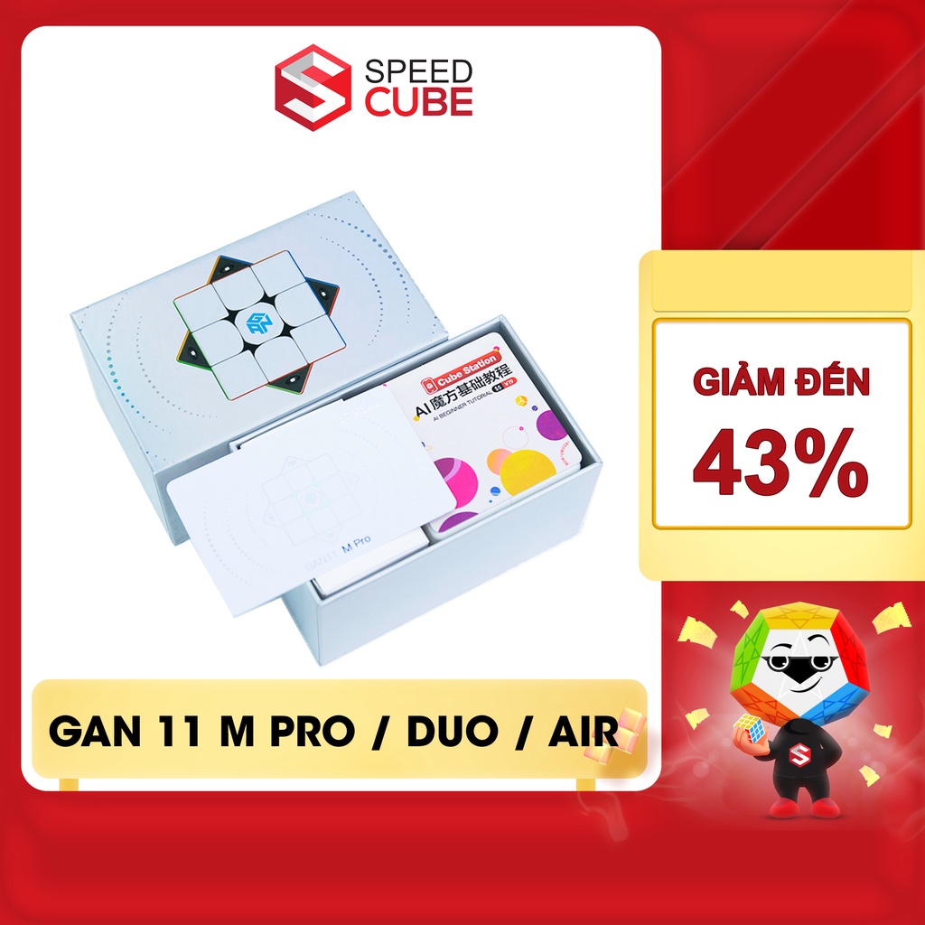 Rubik gan 11 m pro / gan 11 air / gan 11 m / gan 11 m duo / 3x3 nam châm cao cấp chính hãng han - shop speed cube