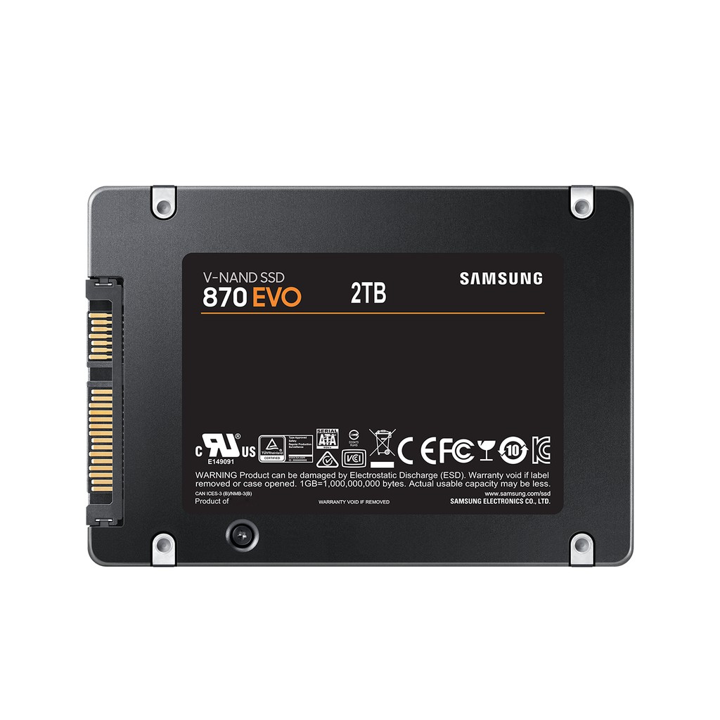 Ổ cứng SSD Samsung 870 EVO 2TB 2.5Inch SATA III BH 5 Năm 1 Đổi 1