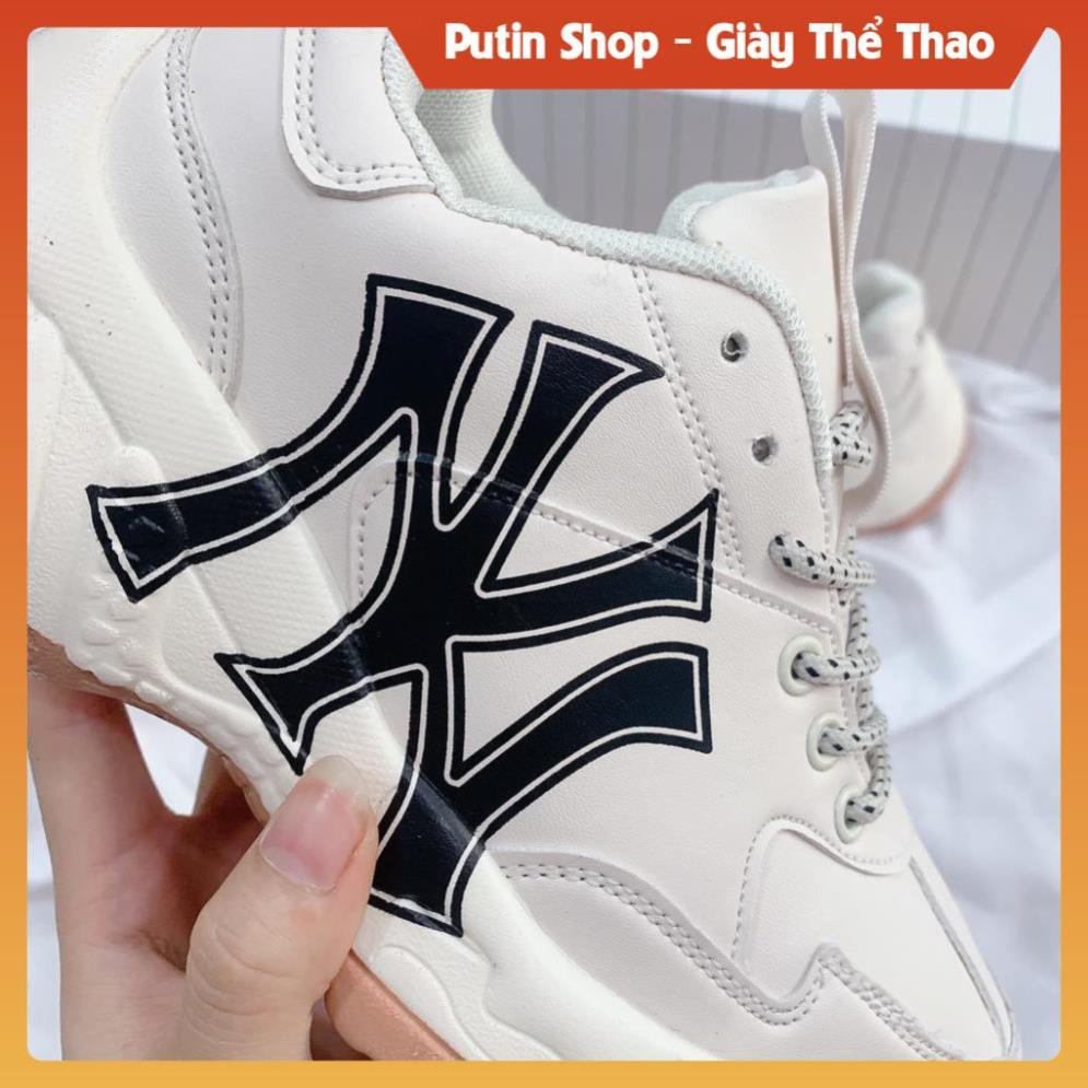 Giày Thể Thao Nam Nữ MIB Đế Nâu, Giầy Độn Đế ny đen Mlb boston, Ny Vàng, La full box bill