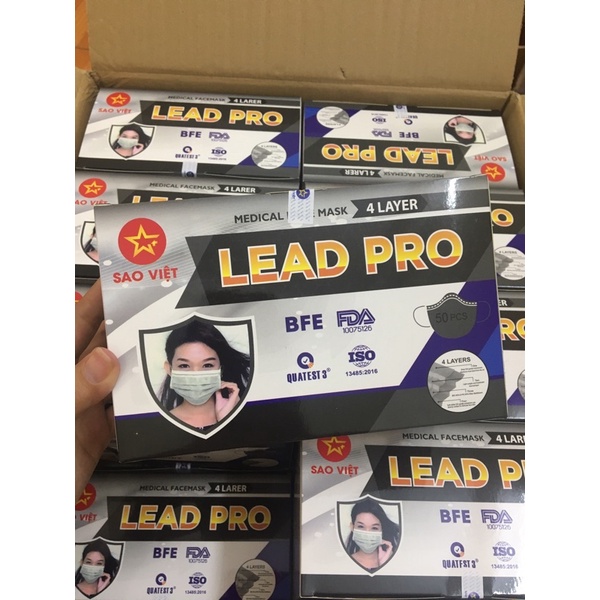 Khẩu Trang y tế 4 Lớp Sao Việt - Lead Pro | BigBuy360 - bigbuy360.vn