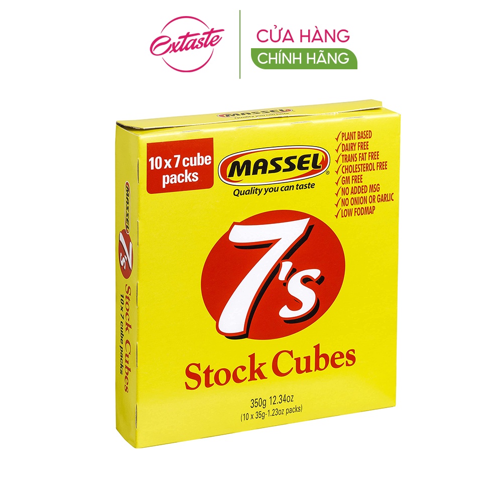 Bột nêm dạng viên vị gà Massel 7 Stock Cubes Chicken Style thanh gia vị nêm thơm ngon tiện lợi 35 gr