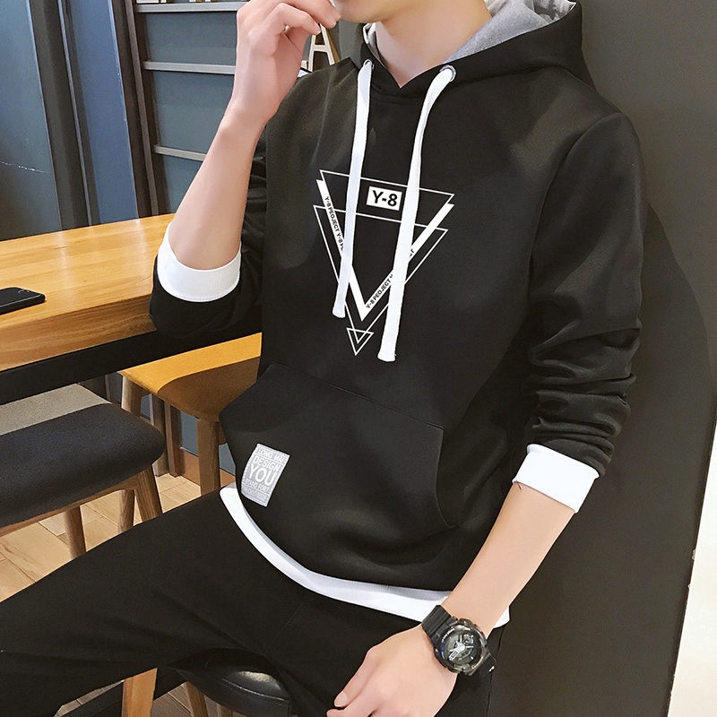 Áo Hoodie màu trơn thiết kế trẻ trung thời trang cho nam W1803S