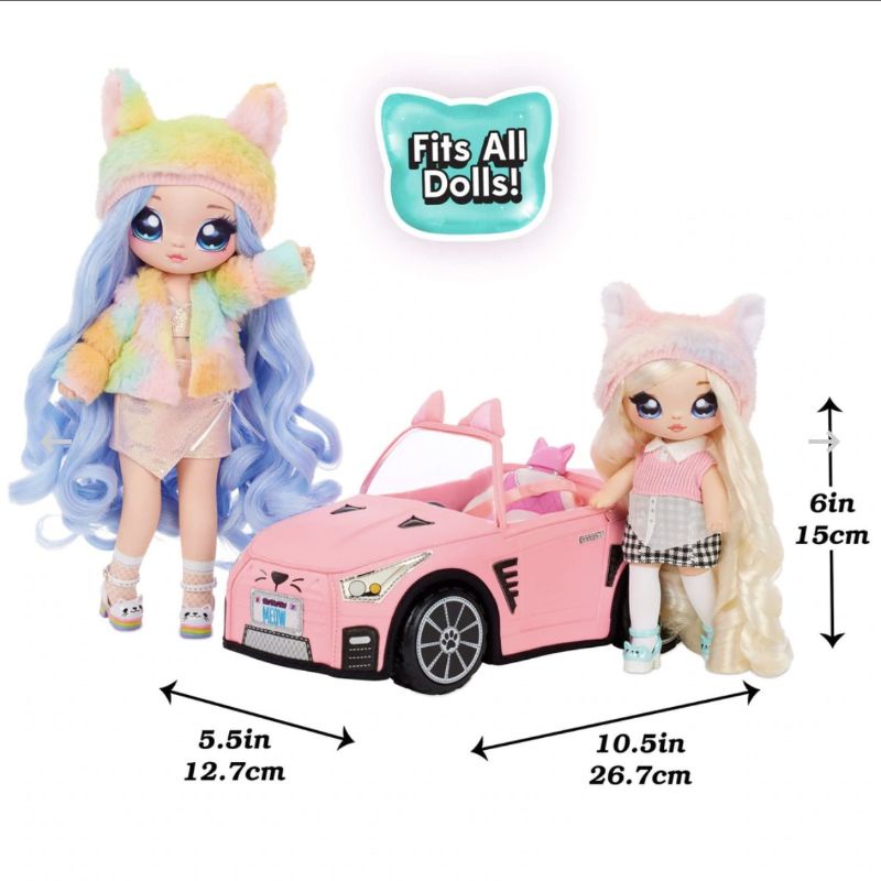 Đồ Chơi Xe mui trần của búp bê Na! Na! Na! Surprise Soft Plush Convertible