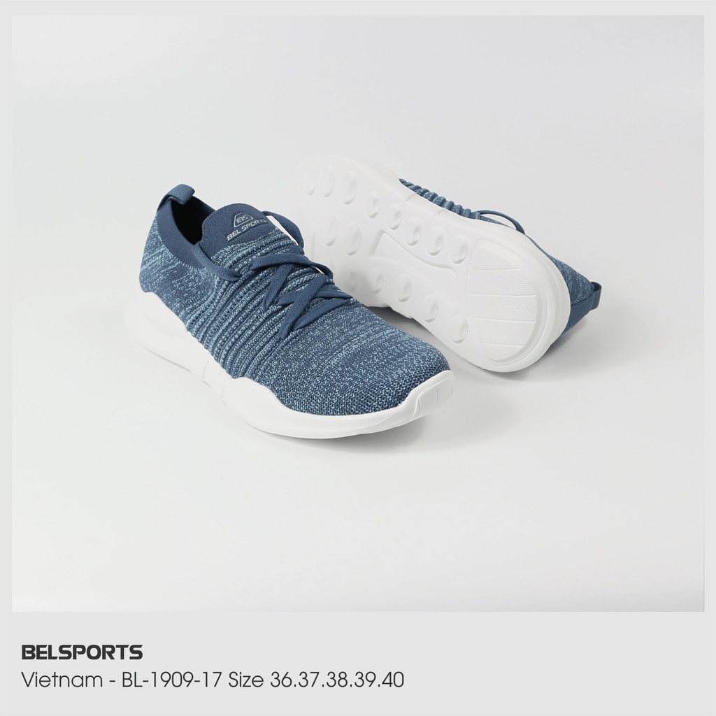 [Mã FASHIONMALLT4 giảm 15% đơn 150k] Giày Sneakers Nữ BELSPORTS 190917( Navy Cyan)