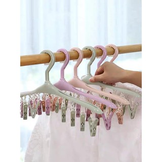 Móc phơi 8 kẹp đa năng, móc phơi tất, phơi đồ lót, phơi đồ sơ sinh