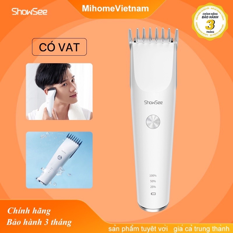 Tông đơ hớt tóc bằng điện 2 tốc độ Showsee C2 cho nam giới trẻ e