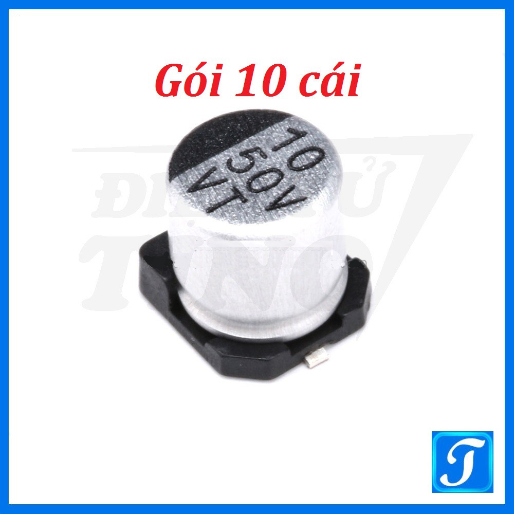 [Combo 10 cái] Tụ Nhôm SMD 10uF 50V 5*5.4mm
