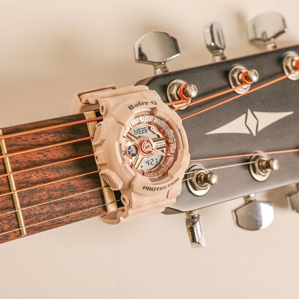 Đồng hồ nữ dây nhựa Casio Baby-G chính hãng Anh Khuê BA-110CP-4ADR