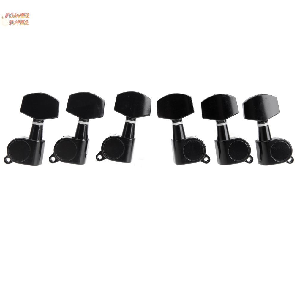 Black Sealed Tuning Pegs Tuner Machine Head 3R 3L Electric/Acoustic Guitar Parts