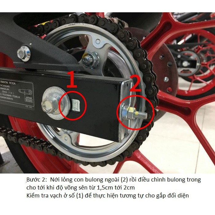 [DauNhot-PhuGia]Trọn bộ dụng cụ tăng sên cho xe exciter, dụng cụ sửa chữa xe dùng để tăng sên exciter